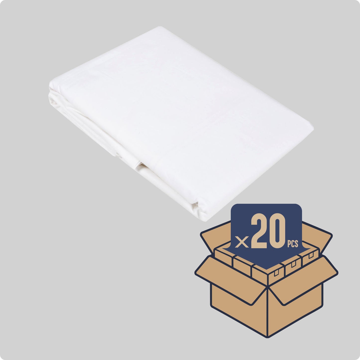 [PSV152-WH]ComfortAce Vanern Classic Laken 150x260 cm – 100% Katoen 200T, Wit, Ademend en Huidvriendelijk Bedlaken – OEKO-TEX Gecertificeerd