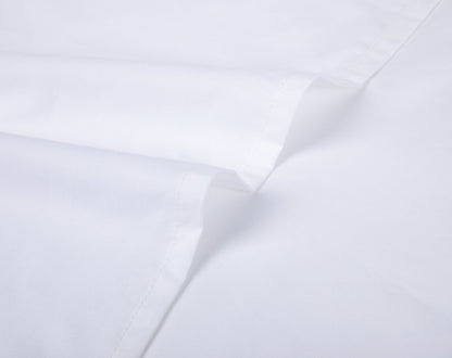 [PSV152-WH]ComfortAce Vanern Classic Laken 150x260 cm – 100% Katoen 200T, Wit, Ademend en Huidvriendelijk Bedlaken – OEKO-TEX Gecertificeerd